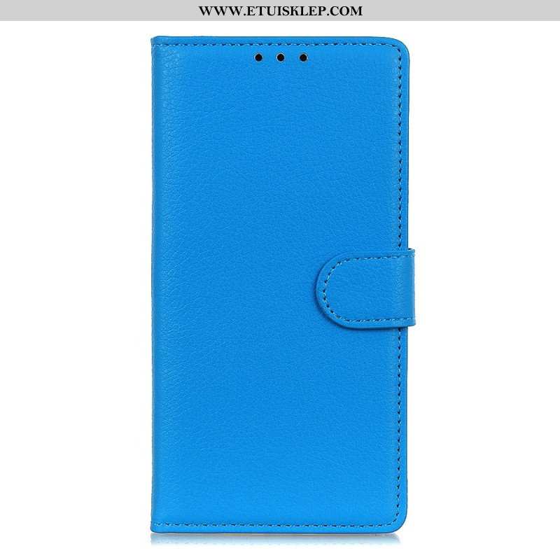 Etui Folio do Oppo Reno 8 Lite Tradycyjny Styl Skóry Liczi